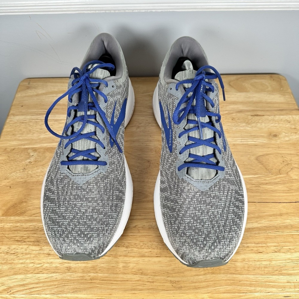 Men's Brooks Launch 6 (1102971D081) Gray/Blue Shoes Sneakers Size 11.5 - Picture 3 of 10